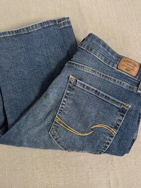 Signature By Levi Strauss Mid Rise Straight Leg Jeans W30 L32 Blue Stretch Denim